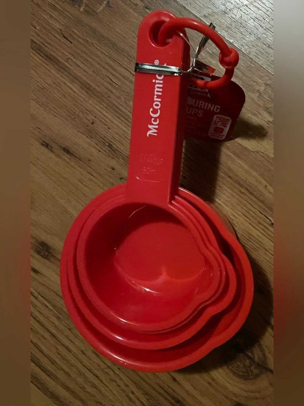 McCormick Red PlasyNesting Measuring Cups - New Set of 4